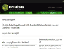 Tablet Screenshot of mentaterasz.hu